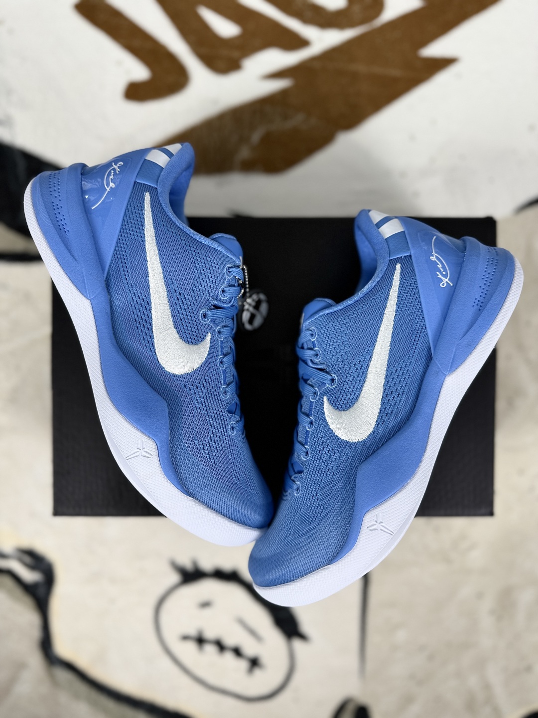 Nike Kobe 8 Protro Basketball Shoes - Retro Comfort, North Carolina Blue 6 cmp i1752429826139 8725 0 6