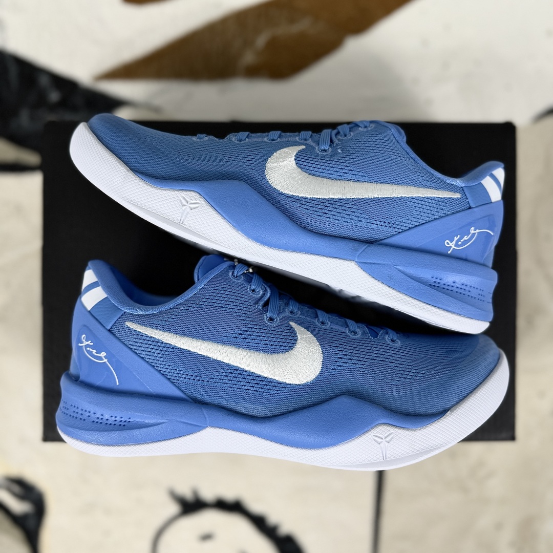 Nike Kobe 8 Protro Basketball Shoes - Retro Comfort, North Carolina Blue 9 cmp i1752429837195 4804 0 7