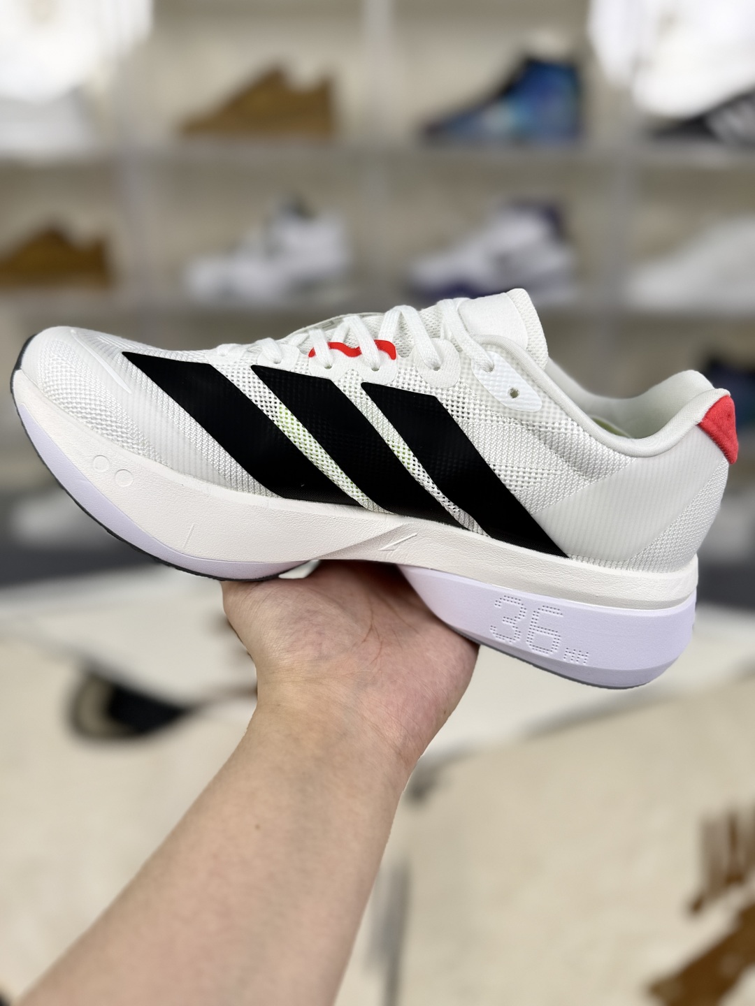 Adidas Adizero Boston 13 Running Shoes - White, Black, and Red - Size 36-45 2 cmp i1752429940230 4549 0 1