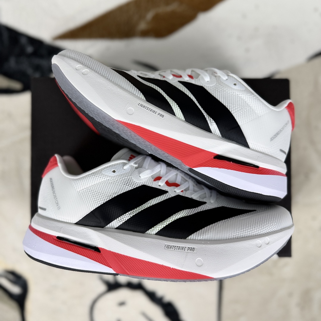 Adidas Adizero Boston 13 Running Shoes - White, Black, and Red - Size 36-45 8 cmp i1752429944249 8144 0 7