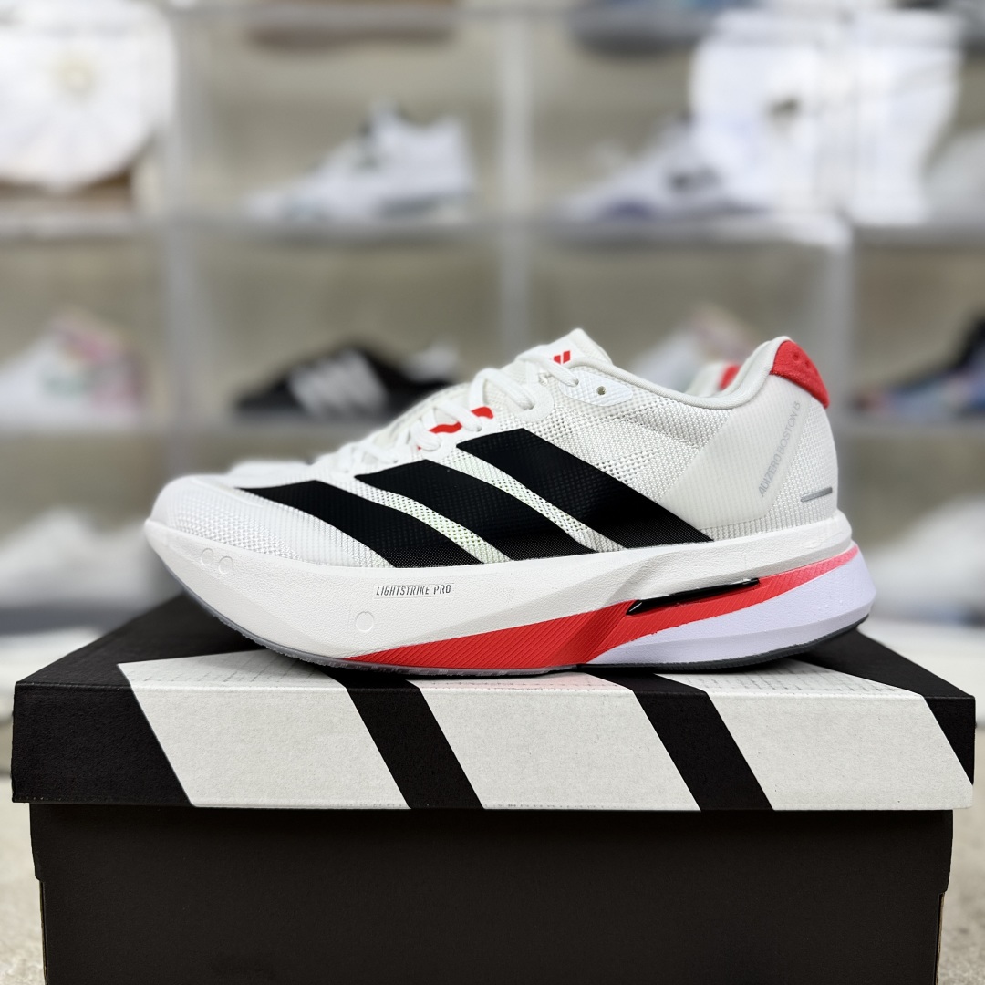 Adidas Adizero Boston 13 Running Shoes - White, Black, and Red - Size 36-45 9 cmp i1752429944265 6457 0 8