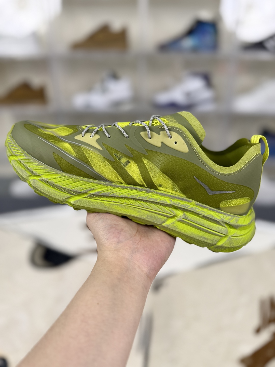 Satisfy x Hoka One One Mafate Speed 4 Running Shoes - Green, Unisex Style 3 cmp i1752518583662 4001 0 1