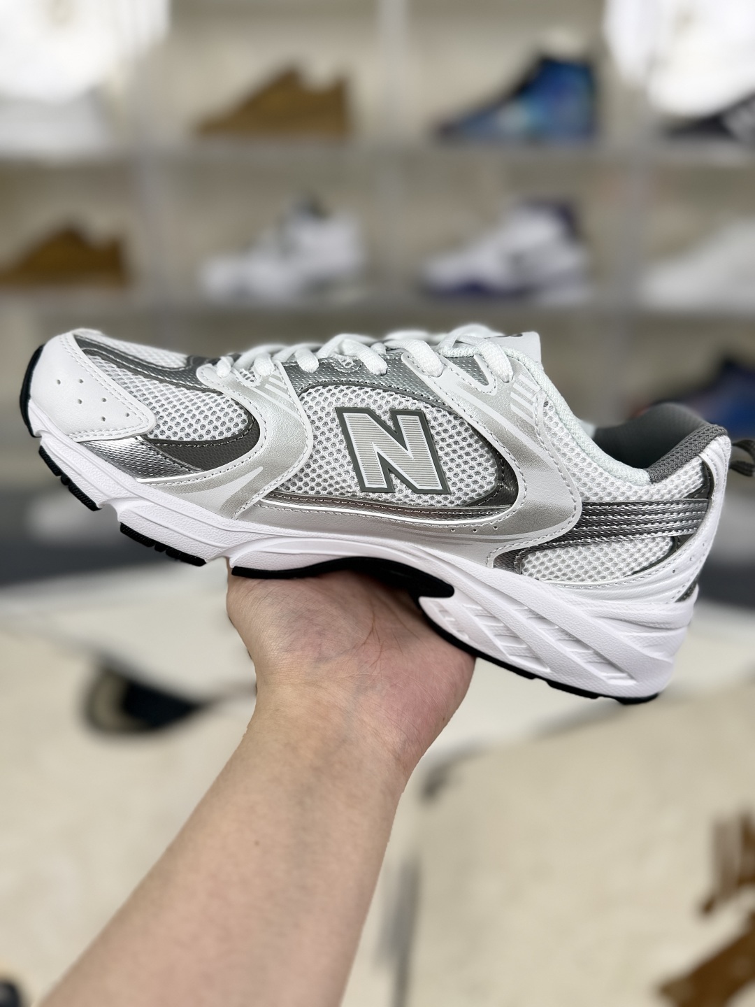 New Balance NB 530 Millennium Style Low-Top Running Shoes - Silver White 2 cmp i1752518665862 2150 0 1