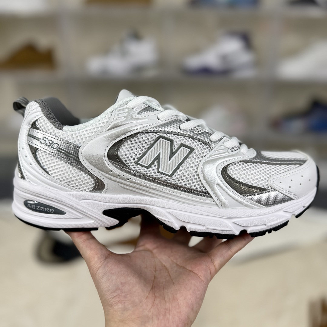 New Balance NB 530 Millennium Style Low-Top Running Shoes - Silver White 7 cmp i1752518665878 4997 0 5