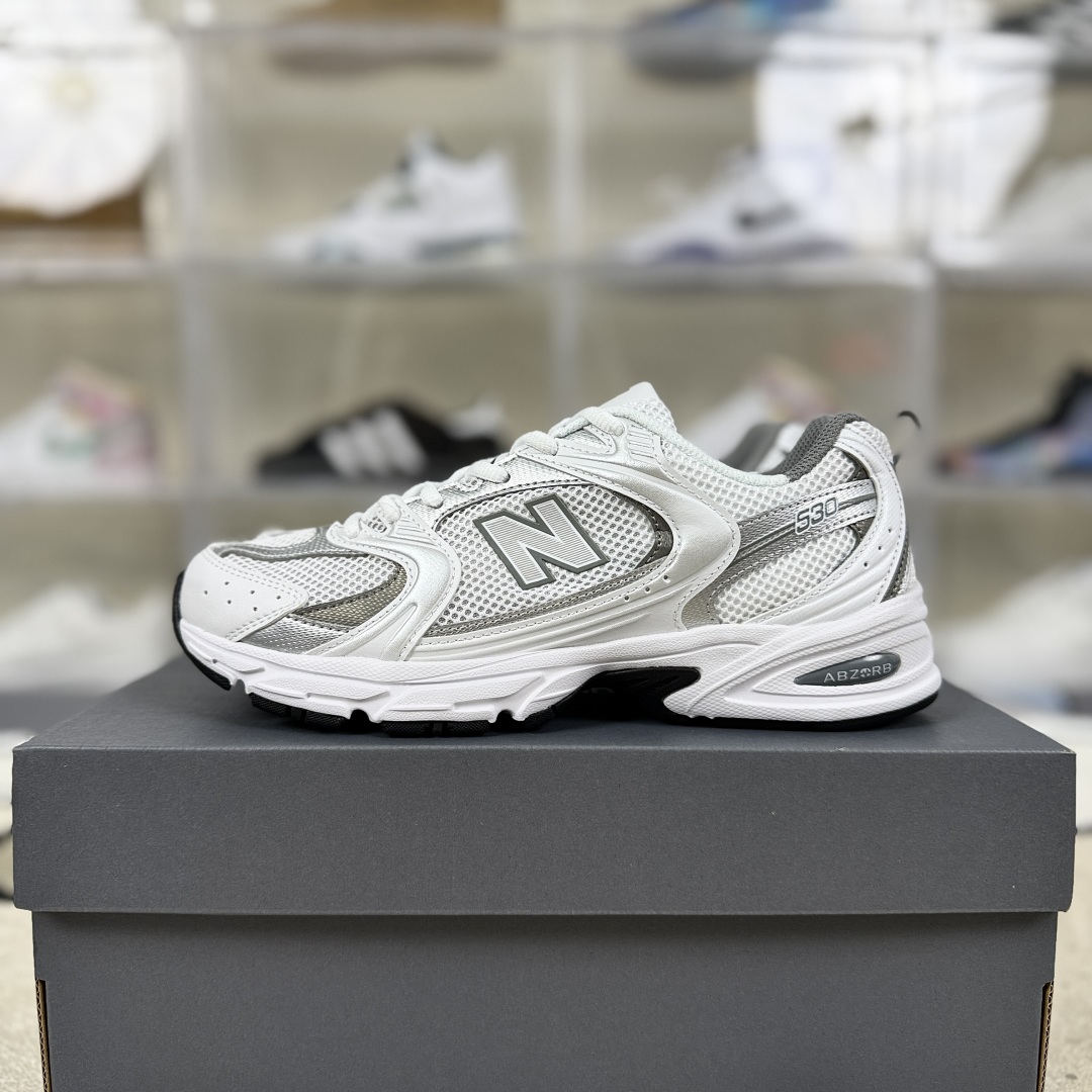 New Balance NB 530 Millennium Style Low-Top Running Shoes - Silver White 9 cmp i1752518665887 4119 0 8