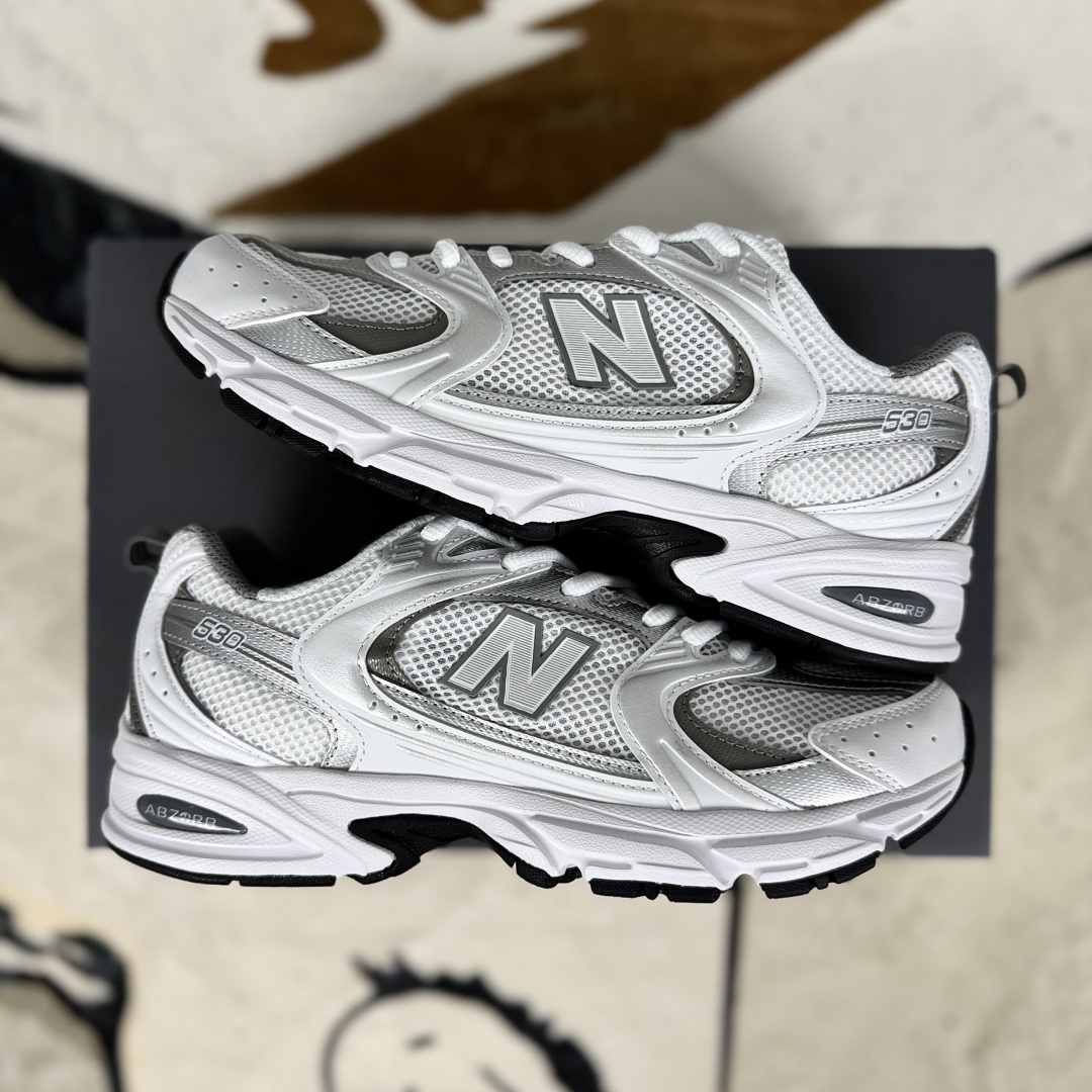 New Balance NB 530 Millennium Style Low-Top Running Shoes - Silver White 8 cmp i1752518682805 8553 0 7