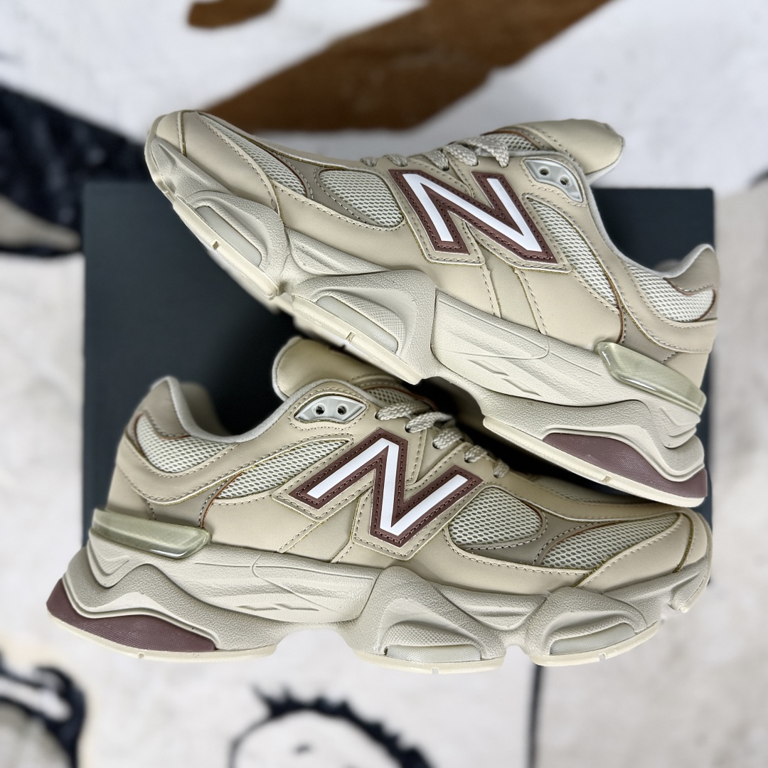 New Balance 9060 Cream/Brown Unisex Running Shoes - Style & Comfort 8 cmp i1752781376787 2862 0 7