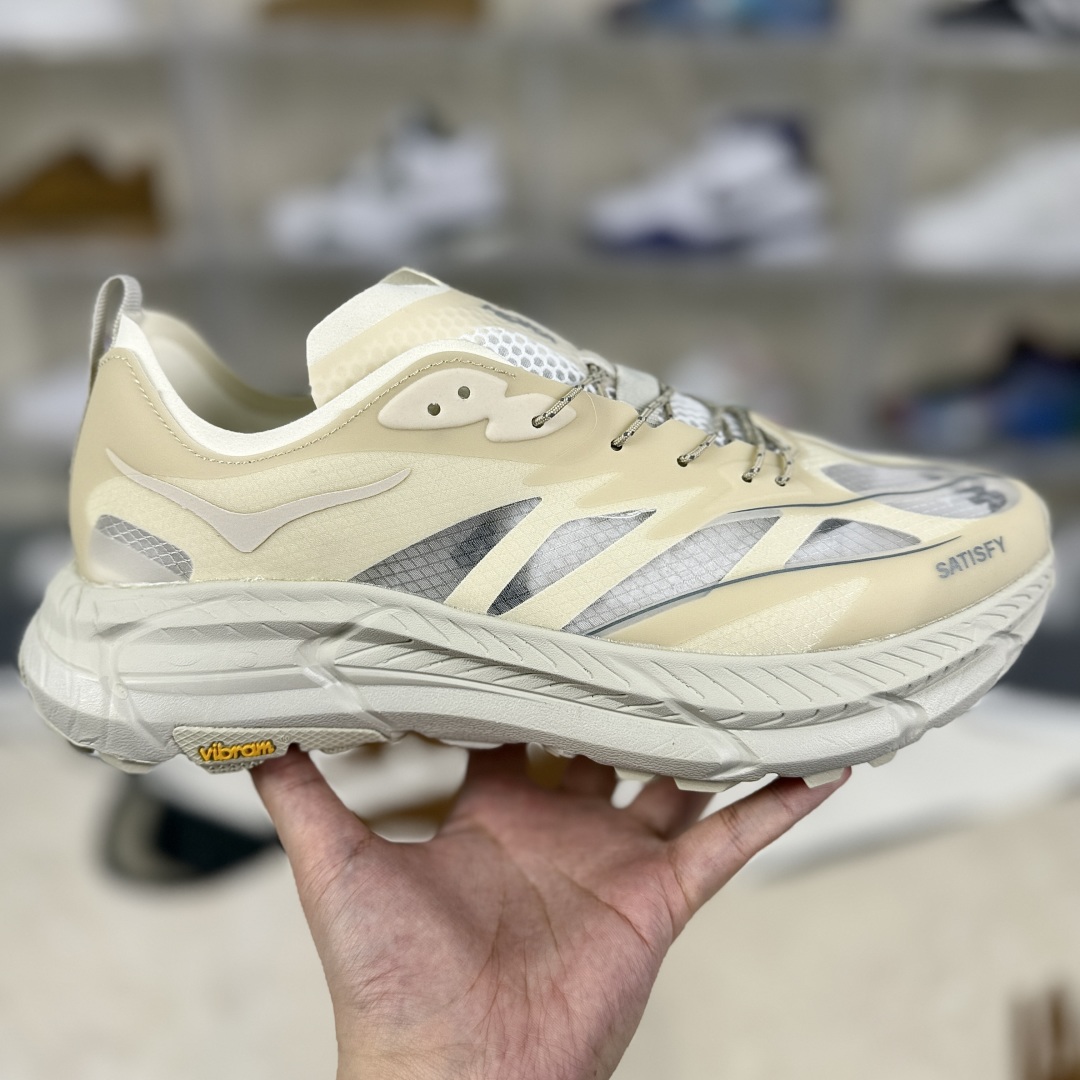 Satisfy x Hoka One One Mafate Speed 4 White Running Shoes Unisex 8 cmp i1752859766803 5135 0 5