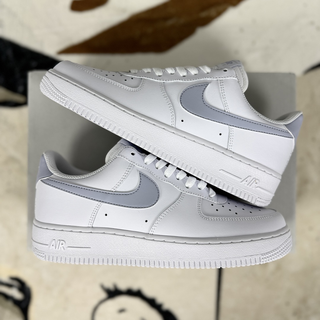 Nike Air Force 1 Low White Grey Casual Shoes FJ4146-117, All-Match Non-Slip 9 cmp i1752859877202 167 0 7