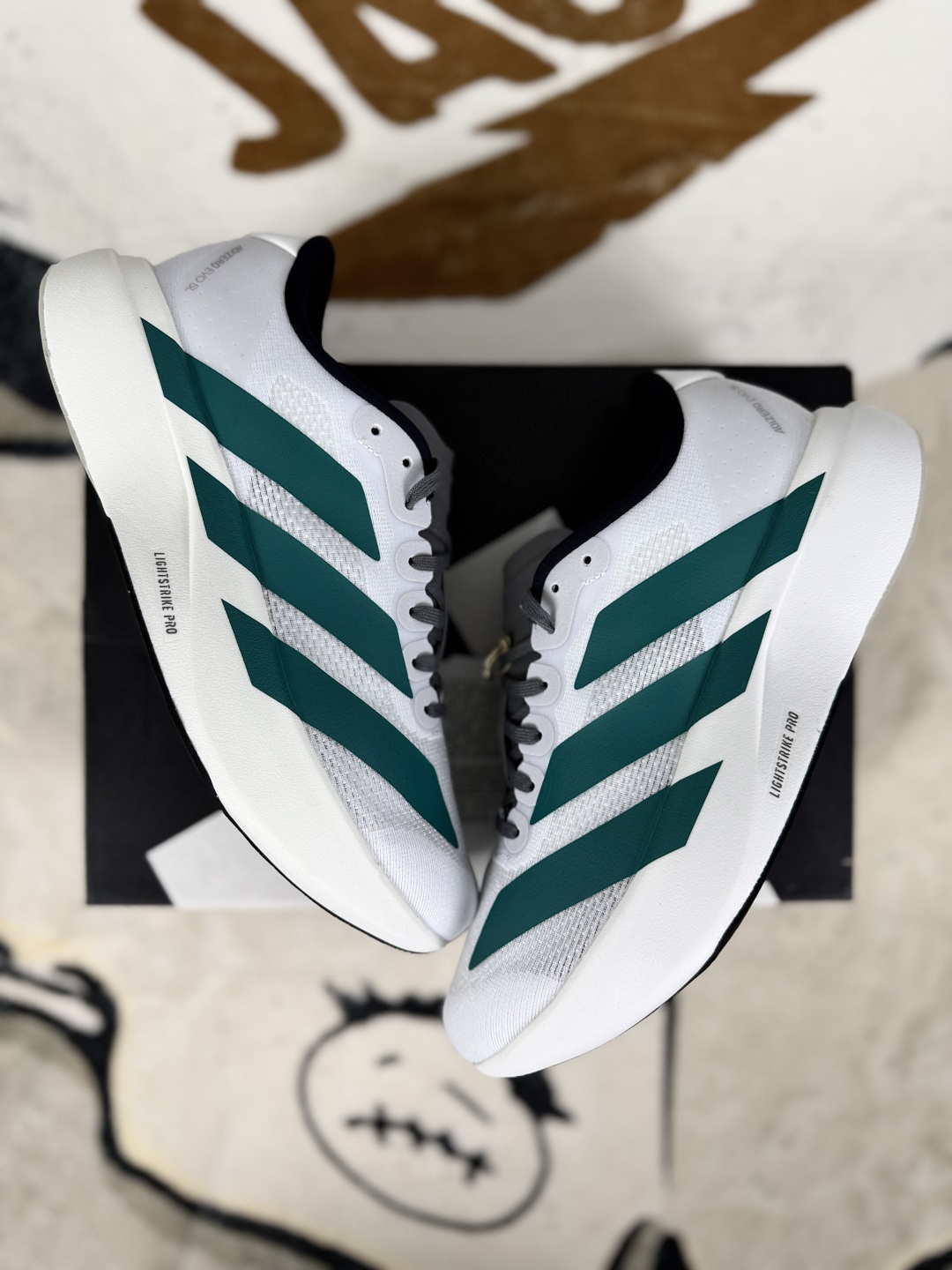 Adidas Adizero Evo SL White Green Running Shoes - Lightweight & Comfortable 5 cmp i1752962595740 9026 0 6