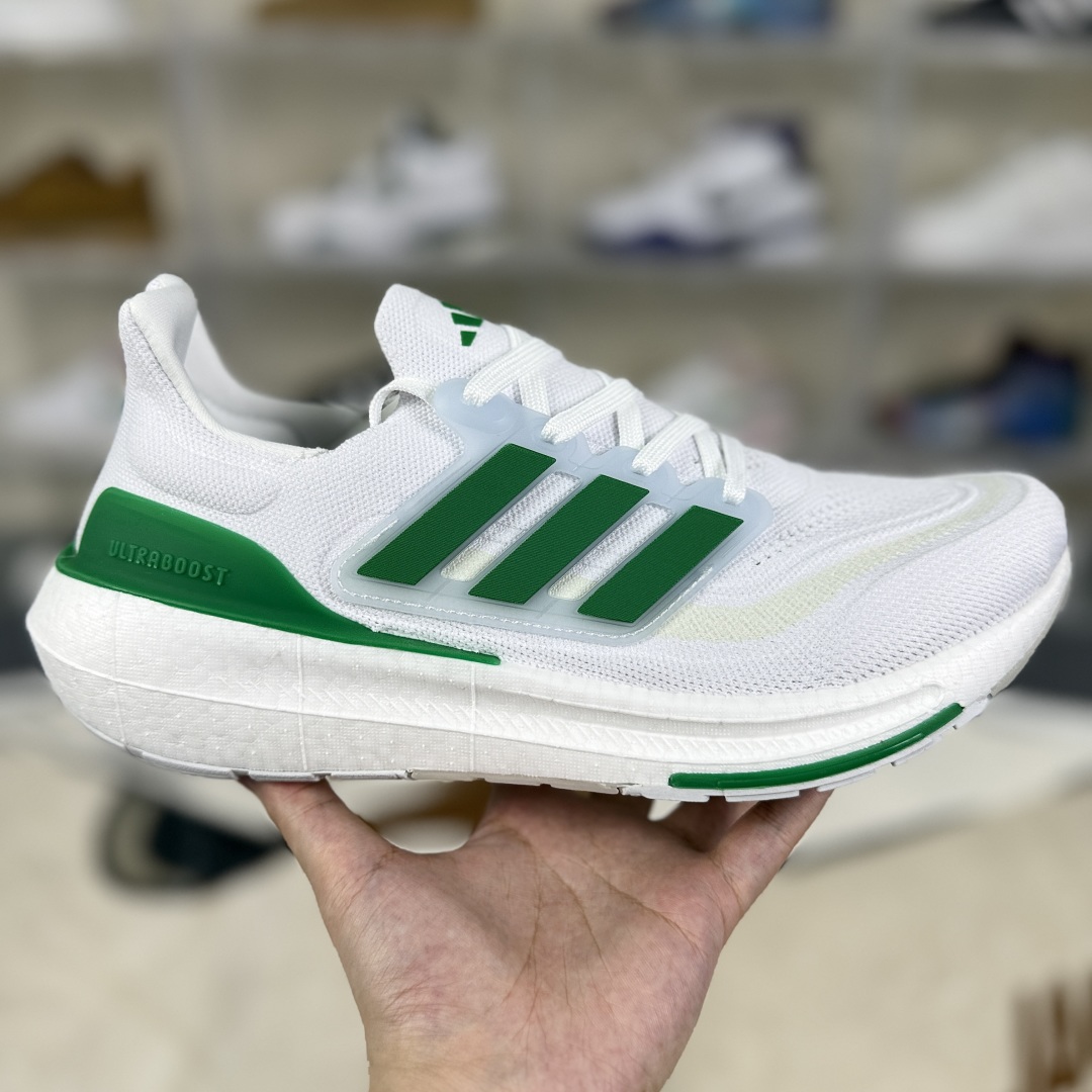 Adidas Ultraboost Light White Green Men's Running Shoes - Breathable & Cushioned 7 cmp i1753128798597 4935 0 5