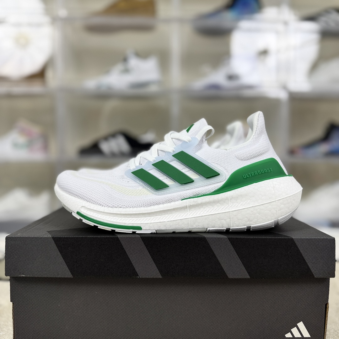 Adidas Ultraboost Light White Green Men's Running Shoes - Breathable & Cushioned 9 cmp i1753128798598 9836 0 8