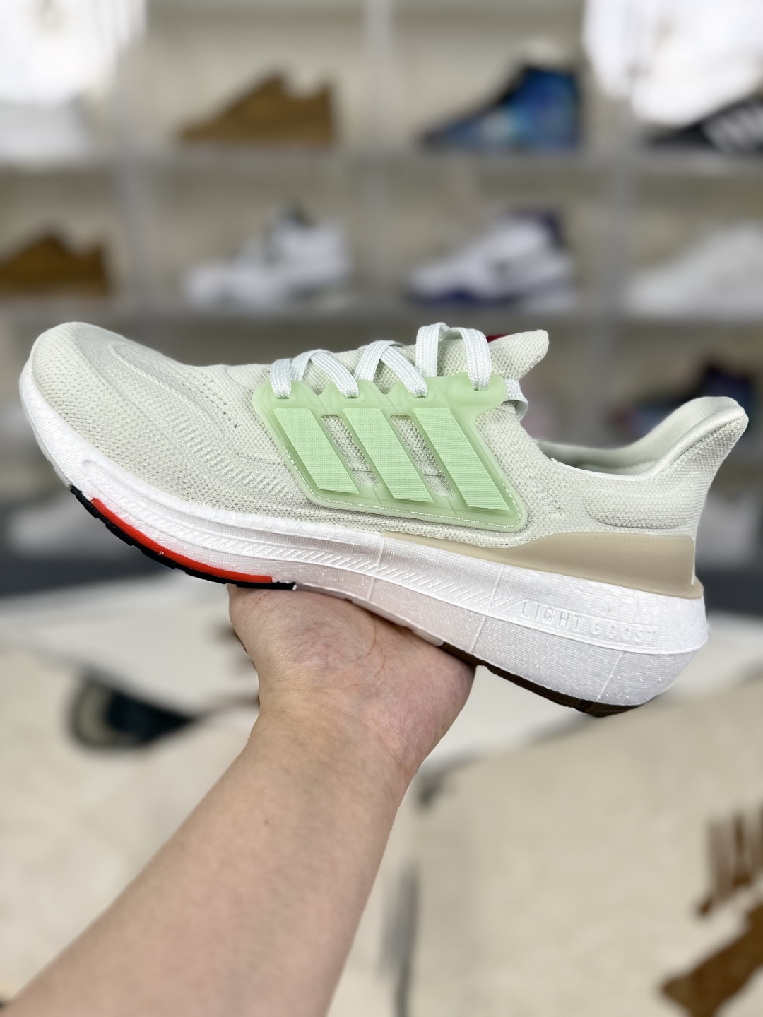 Adidas Ultraboost Light Running Shoes - Breathable, Cushioned, Matcha Green 3 cmp i1753128956746 9206 0 1