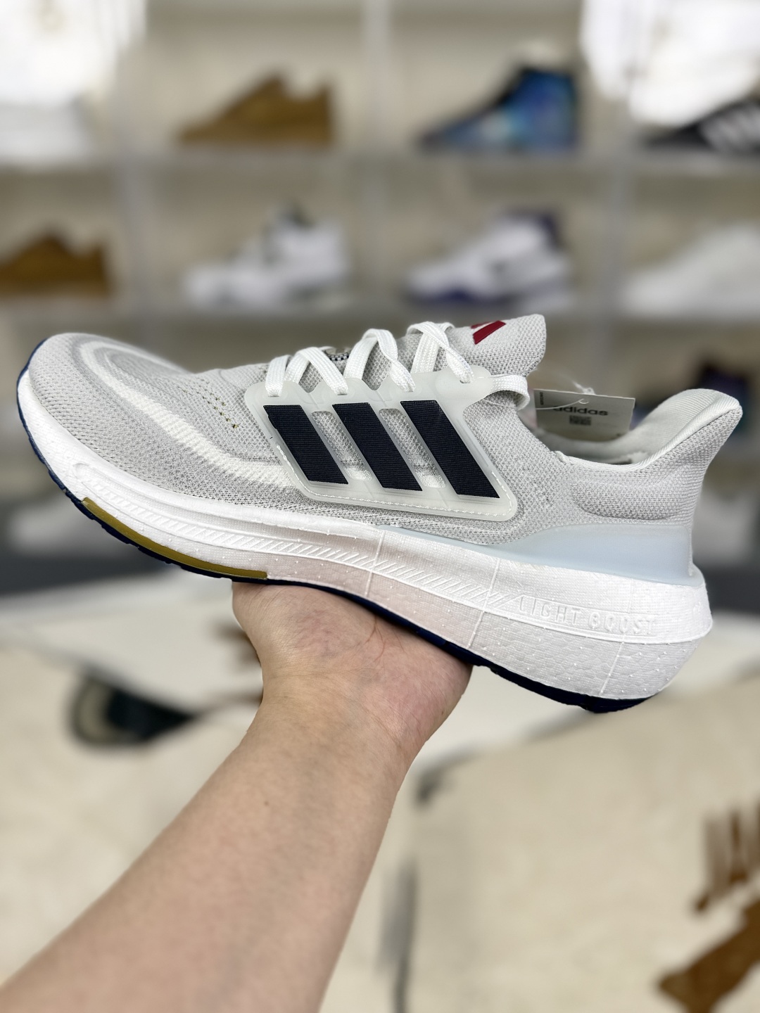 Adidas Ultraboost Light Running Shoes - Breathable, Slip-Resistant, White/Blue 2 cmp i1753129153003 9820 0 1