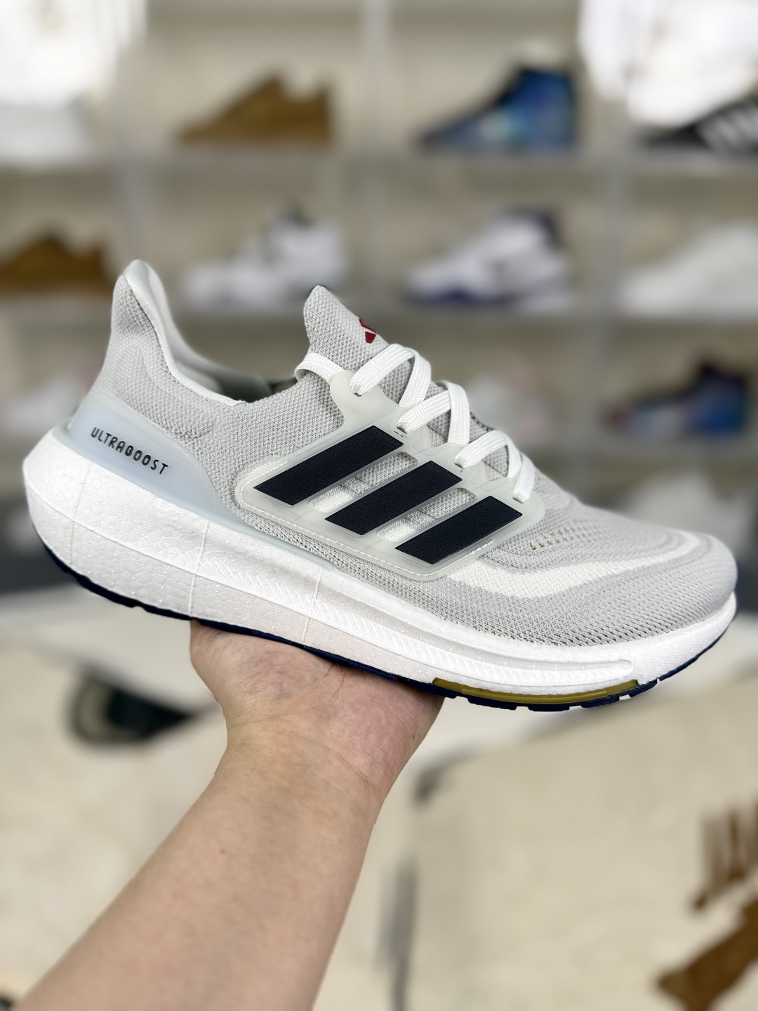 Adidas Ultraboost Light Running Shoes - Breathable, Slip-Resistant, White/Blue 1 cmp i1753129153004 5629 0 0