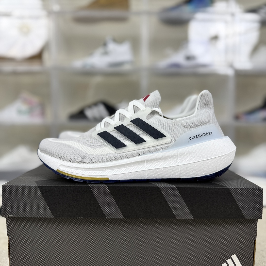 Adidas Ultraboost Light Running Shoes - Breathable, Slip-Resistant, White/Blue 9 cmp i1753129153018 8449 0 8
