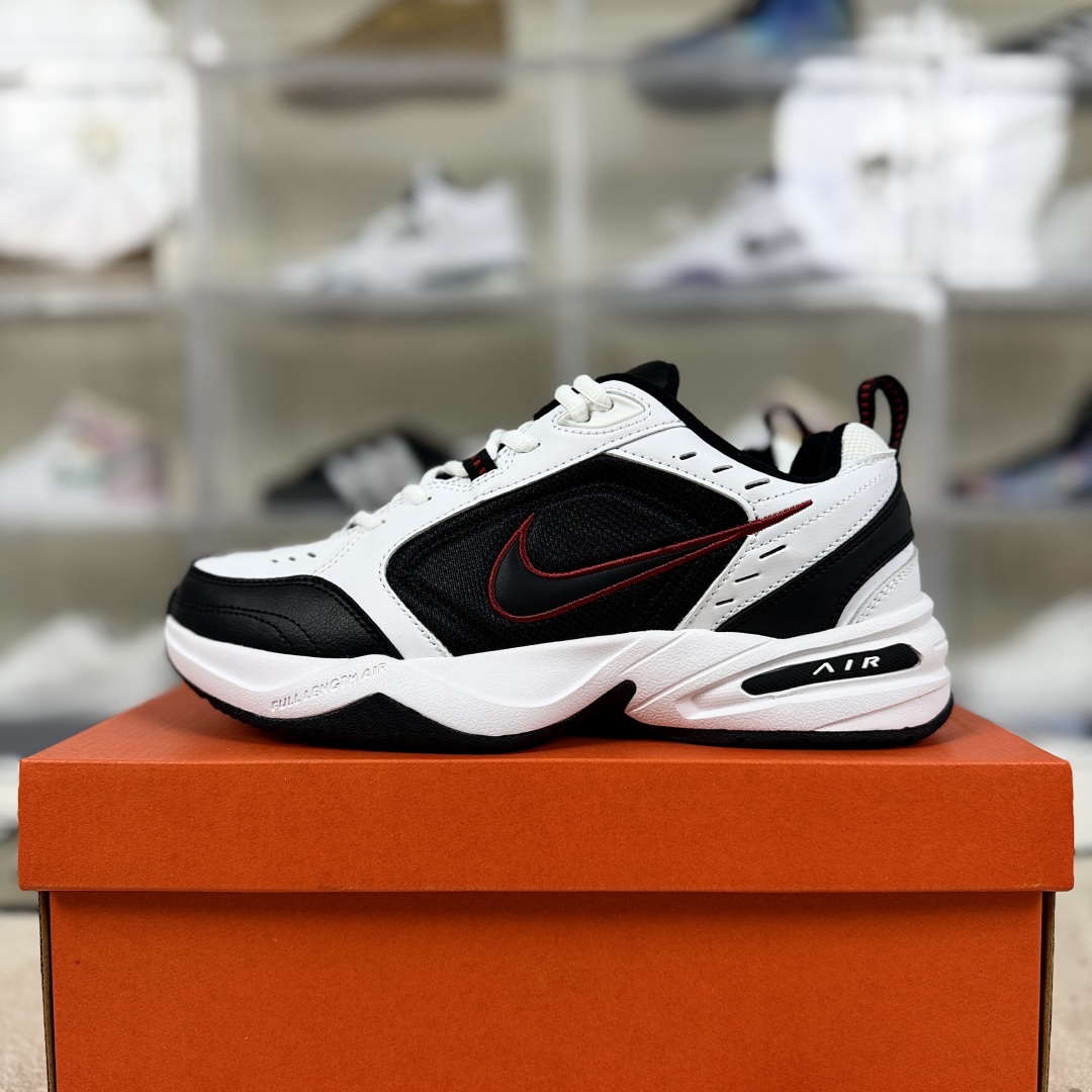 Nike Air Monarch IV White Black Varsity Red Lightweight Casual Shoes 9 cmp i1753207932171 5445 0 8