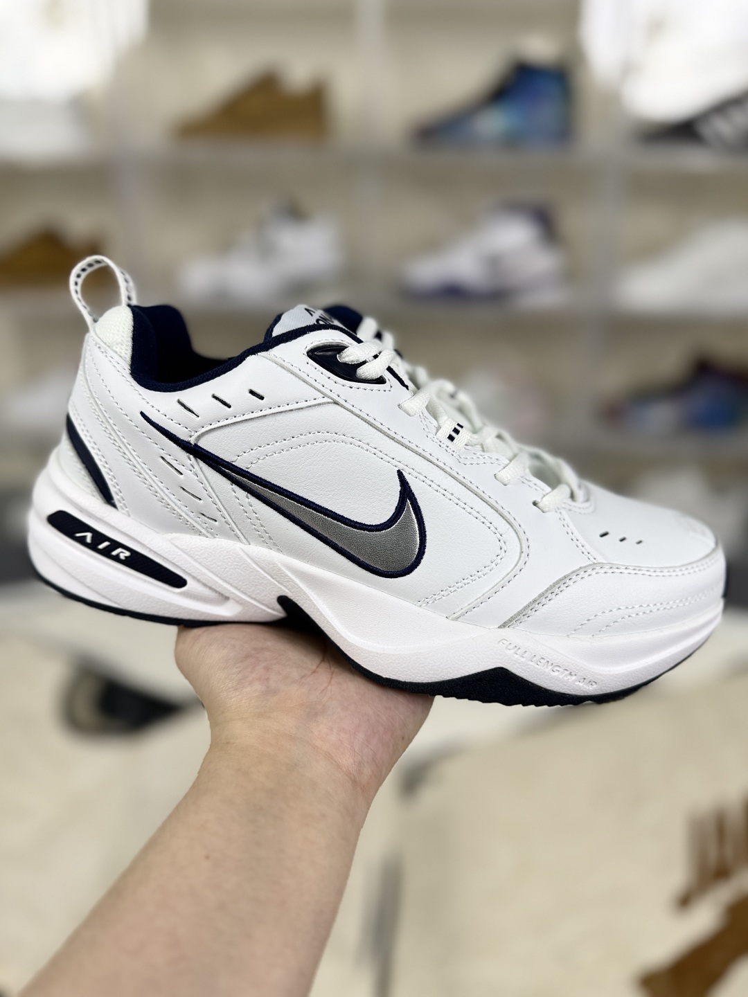 Nike Air Monarch IV White/Navy: Classic Comfort, Retro Style, Everyday Sneaker 1 cmp i1753208169587 9314 0 0