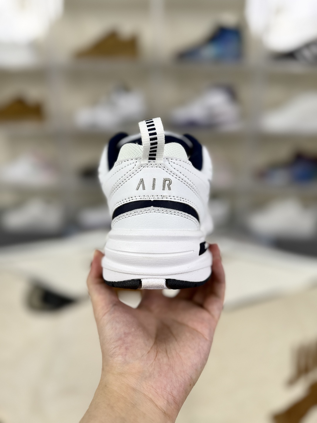 Nike Air Monarch IV White/Navy: Classic Comfort, Retro Style, Everyday Sneaker 3 cmp i1753208173400 4514 0 2