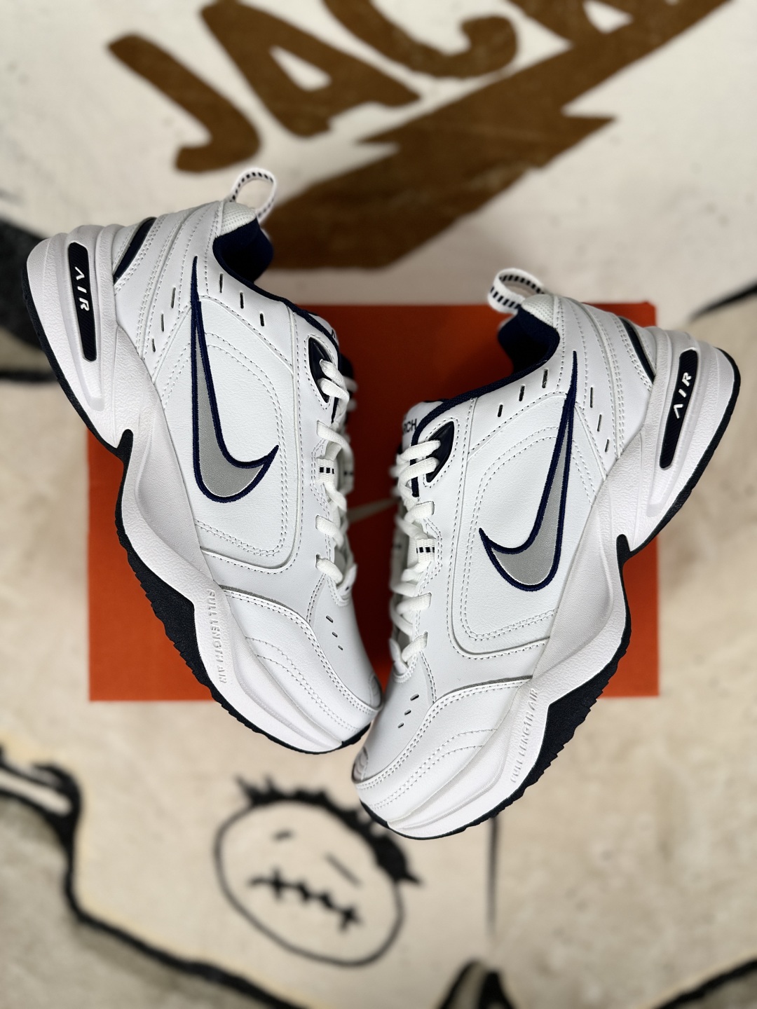 Nike Air Monarch IV White/Navy: Classic Comfort, Retro Style, Everyday Sneaker 5 cmp i1753208175113 8321 0 6