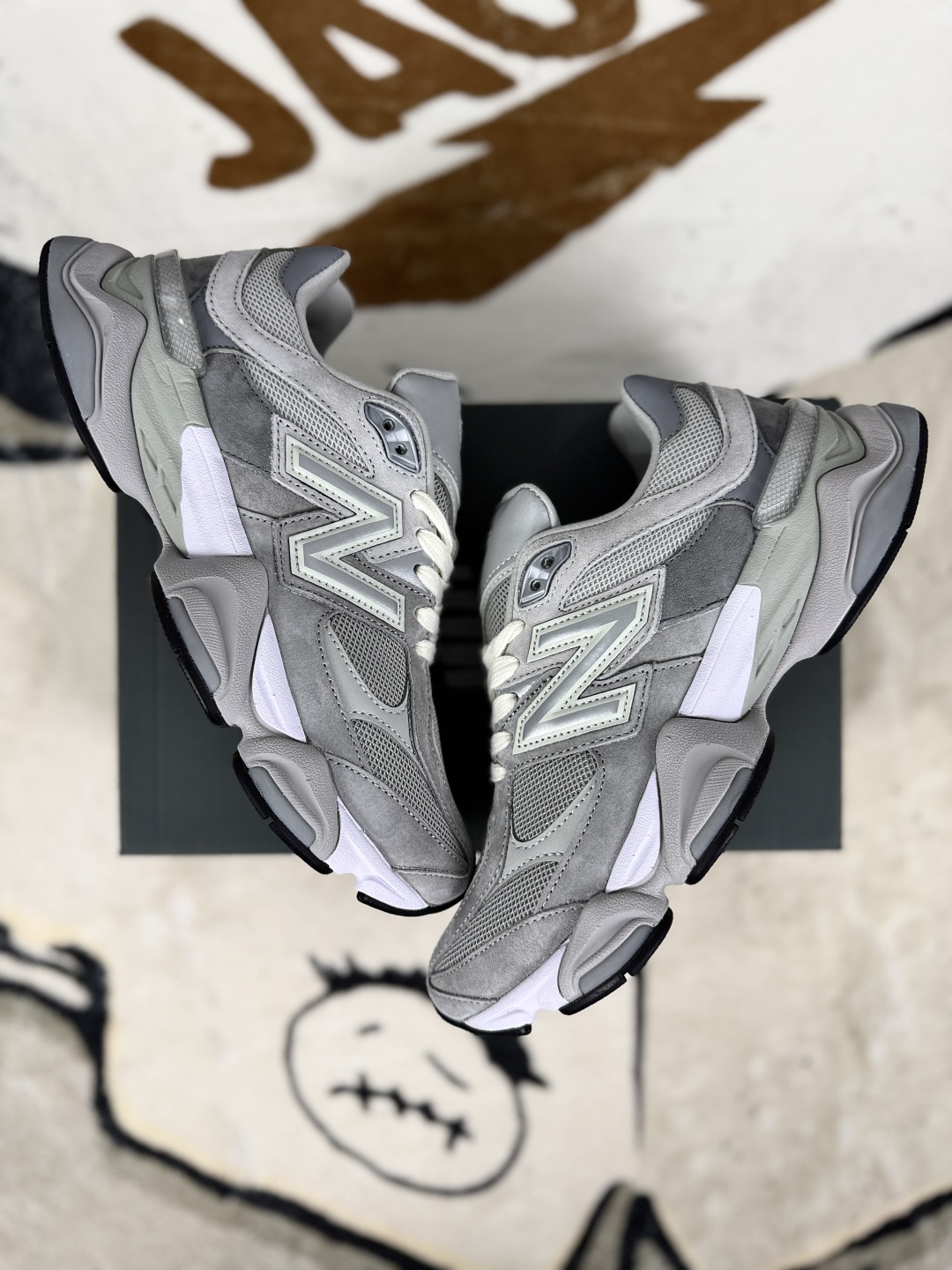 New Balance 9060 Gray Running Shoes - Retro Style, Modern Comfort 6 cmp i1753302500154 881 0 6