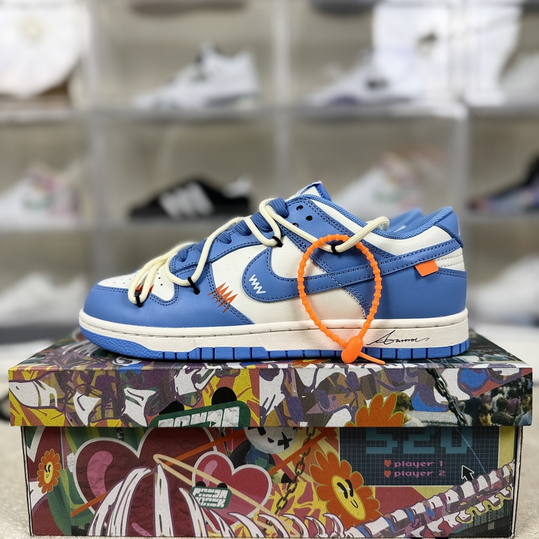 Nike Dunk Low Off-White University Blue Sneakers - Stylish and Comfortable 9 cmp i1753474674338 4373 0 8