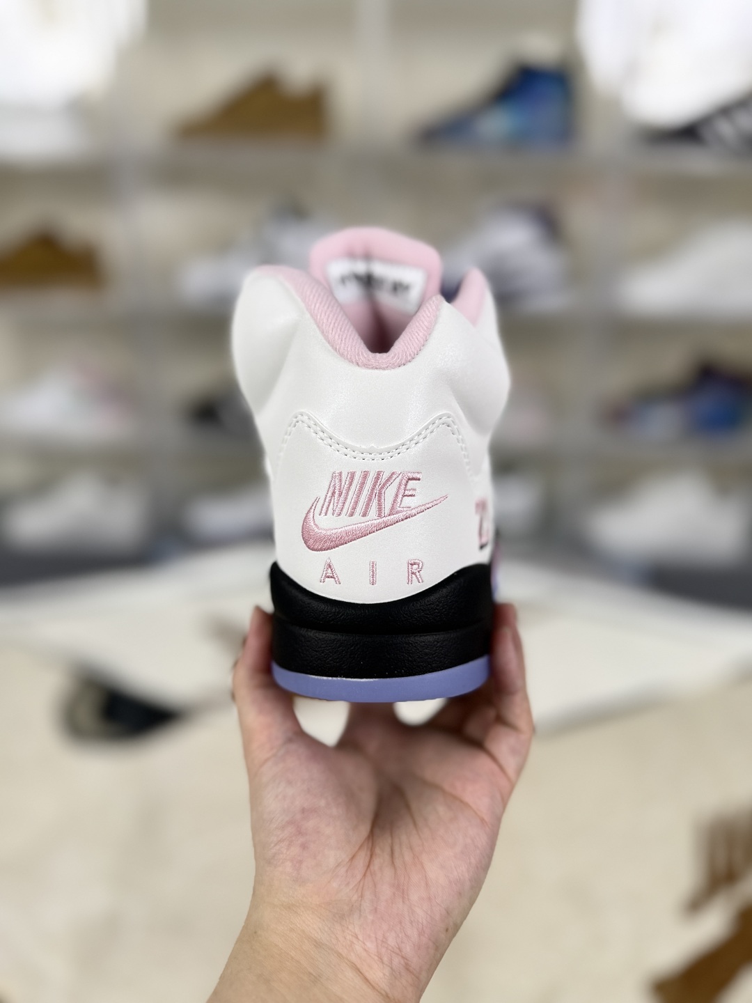 Air Jordan 5 Retro 'Medium Soft Pink' Basketball Shoes - White/Pink/Black 3 cmp i1753475034098 5605 0 2