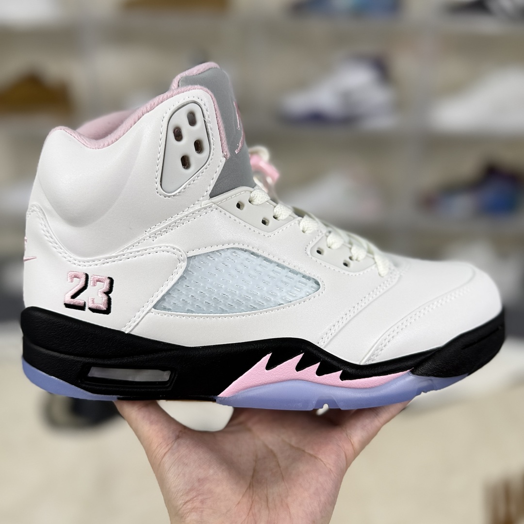 Air Jordan 5 Retro 'Medium Soft Pink' Basketball Shoes - White/Pink/Black 7 cmp i1753475034113 2478 0 5