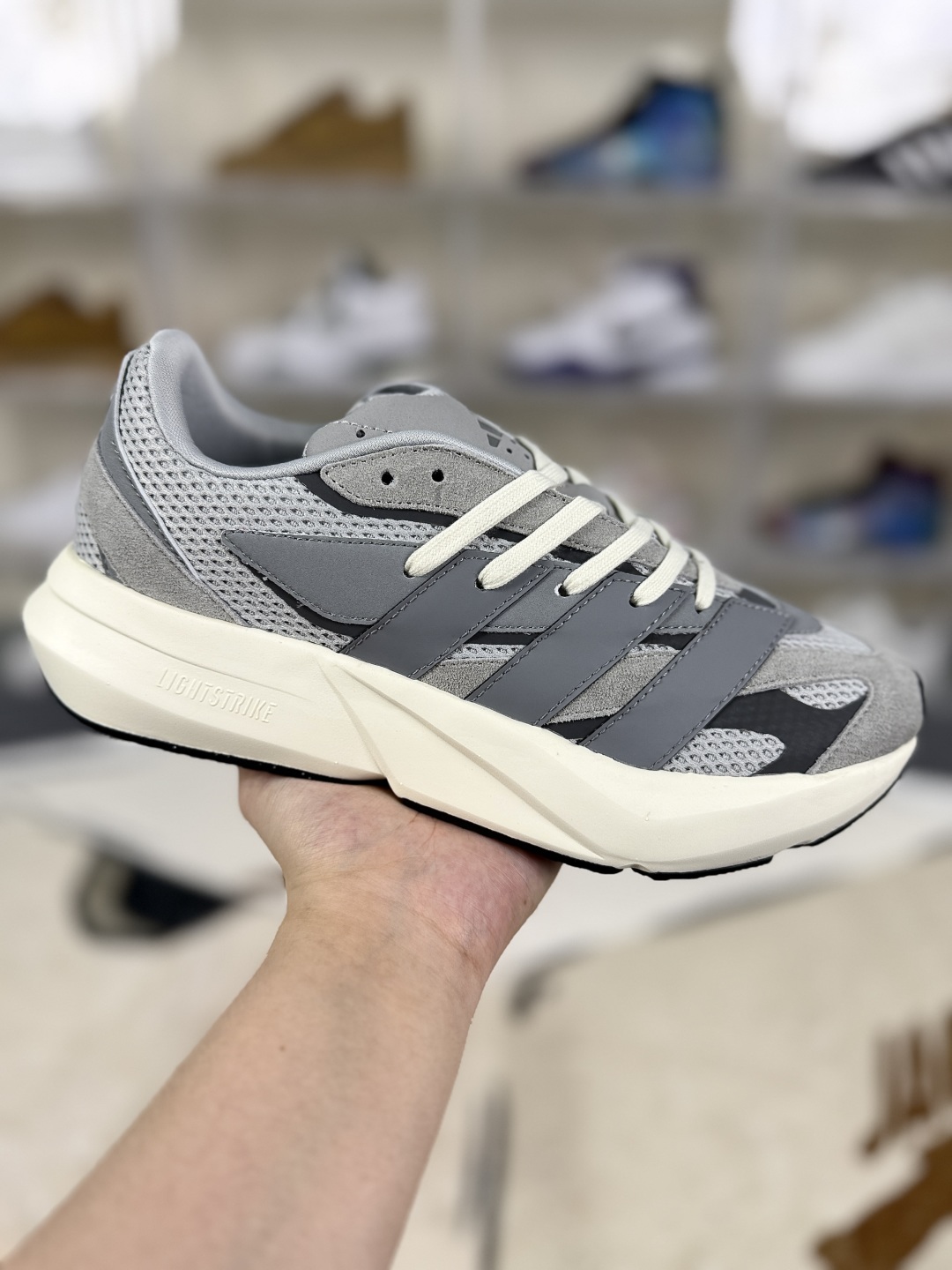 Adidas Lightblaze Grey Men's Running Shoes, Comfortable and Durable 1 cmp i1753633988152 1696 0 0
