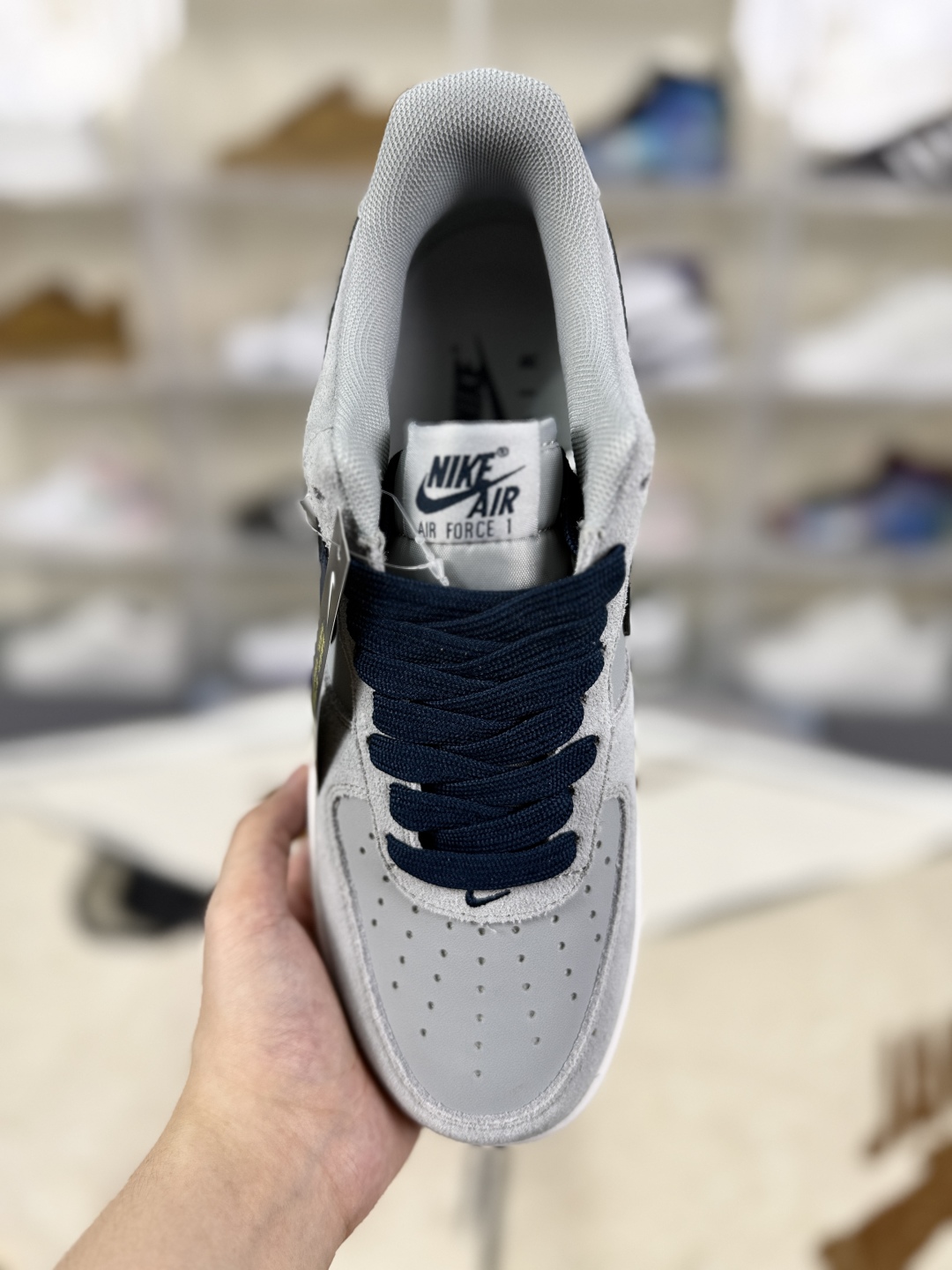 Nike Air Force 1 Low Gray Blue Suede Casual Sneakers Comfortable and Durable 4 cmp i1753634037416 3908 0 3