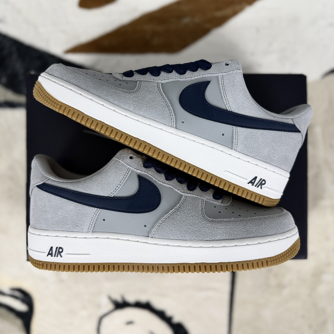 Nike Air Force 1 Low Gray Blue Suede Casual Sneakers Comfortable and Durable 8 cmp i1753634049641 6685 0 7