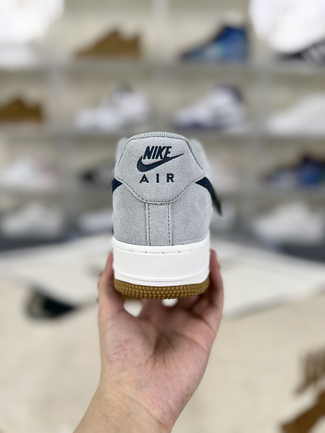 Nike Air Force 1 Low Gray Blue Suede Casual Sneakers Comfortable and Durable 3 cmp i1753634049648 3921 0 2