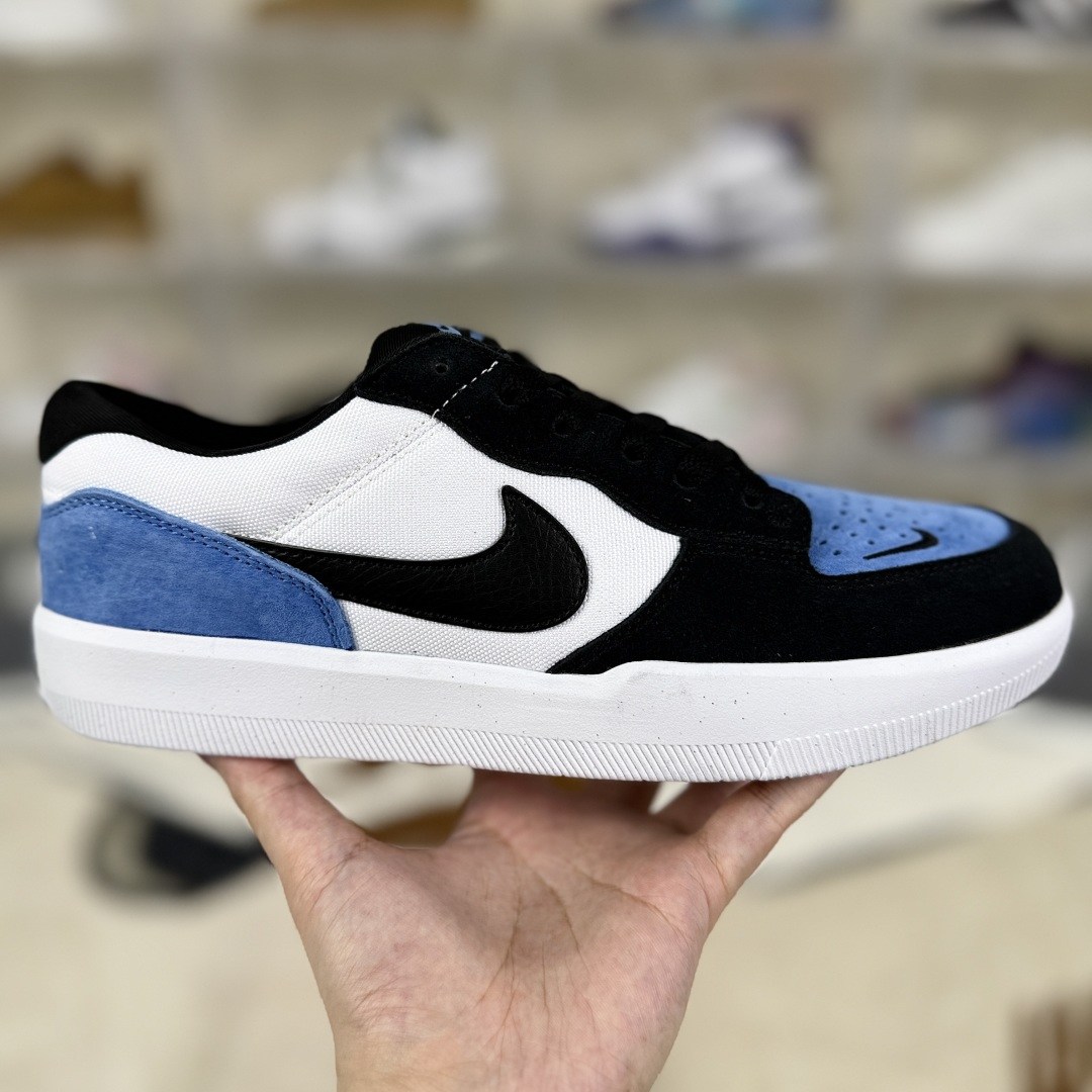 Nike SB Force 58 Low Skateboarding Shoes - Black, White & Blue - Unisex Style 7 cmp i1753816815999 285 0 5