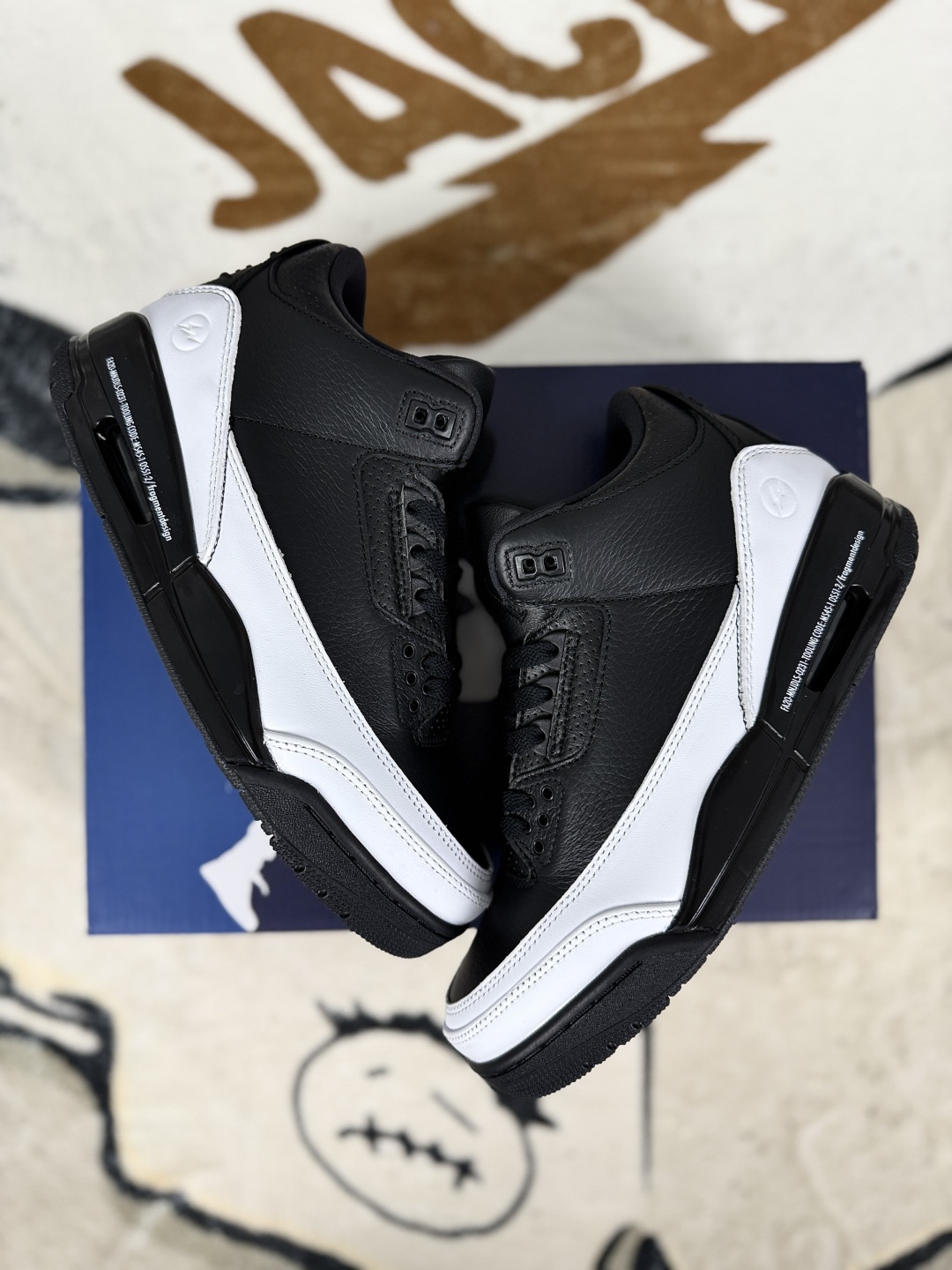 Fragment Design x Air Jordan 3 Black/White Retro Basketball Shoes DA3595-001 6 cmp i1753909596227 2103 0 6