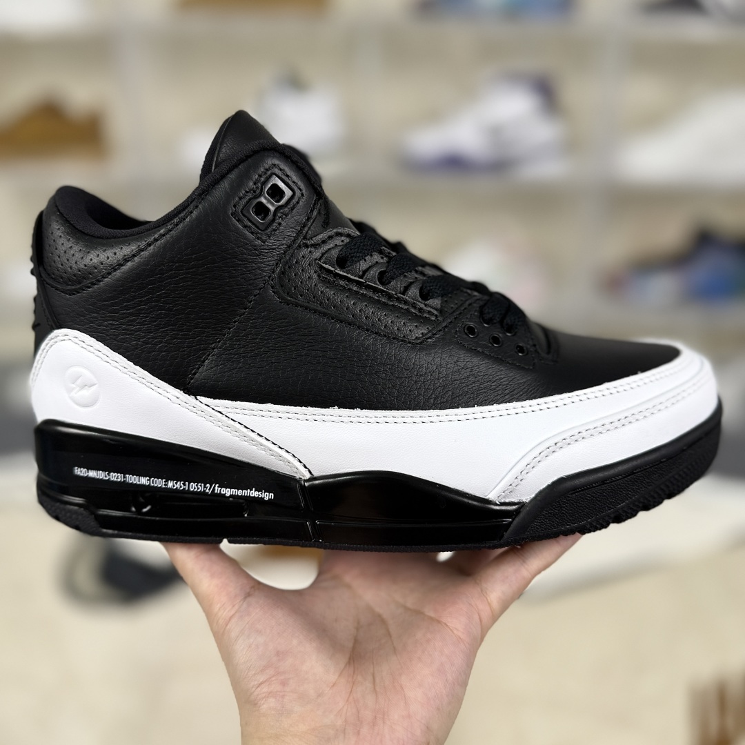 Fragment Design x Air Jordan 3 Black/White Retro Basketball Shoes DA3595-001 8 cmp i1753909601532 7682 0 5