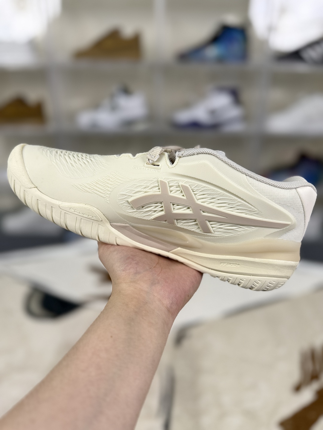 Asics GEL-RESOLUTION X Tennis Shoes - Comfort, Slip-Resistant, Durable, Beige 2 cmp i1753987108337 4402 0 1
