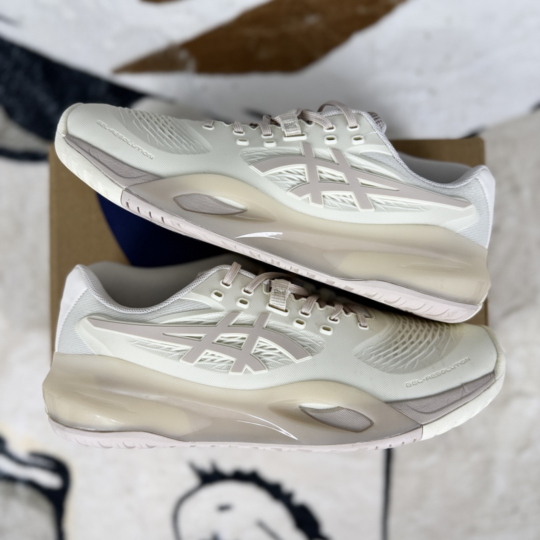 Asics GEL-RESOLUTION X Tennis Shoes - Comfort, Slip-Resistant, Durable, Beige 8 cmp i1753987109716 6652 0 7