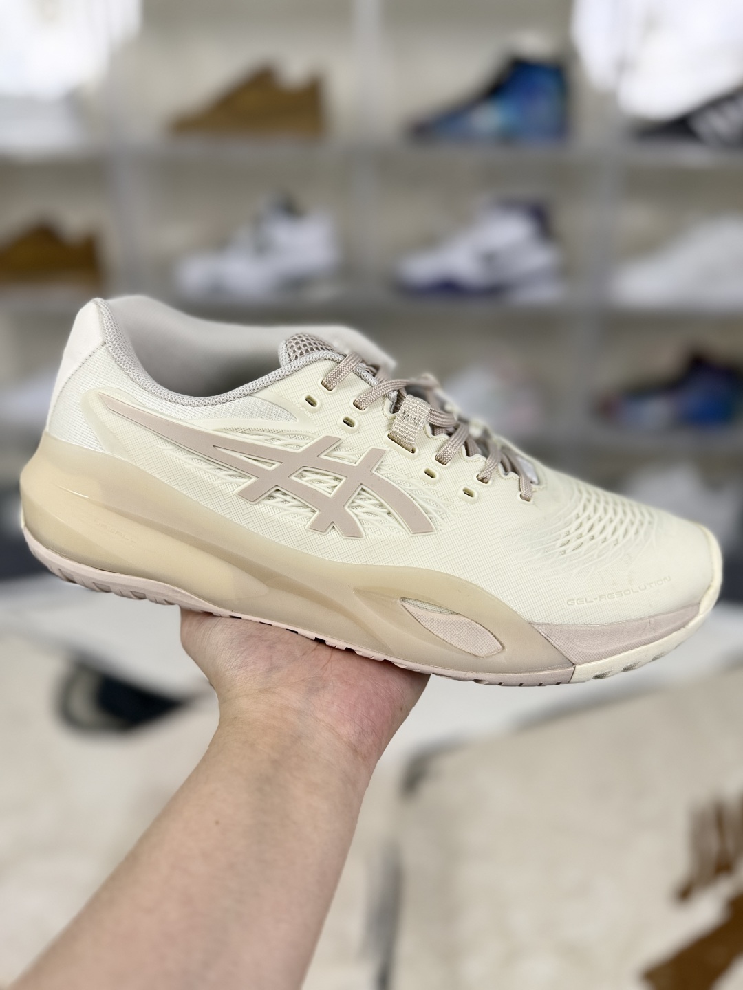 Asics GEL-RESOLUTION X Tennis Shoes - Comfort, Slip-Resistant, Durable, Beige 1 cmp i1753987112557 1723 0 0