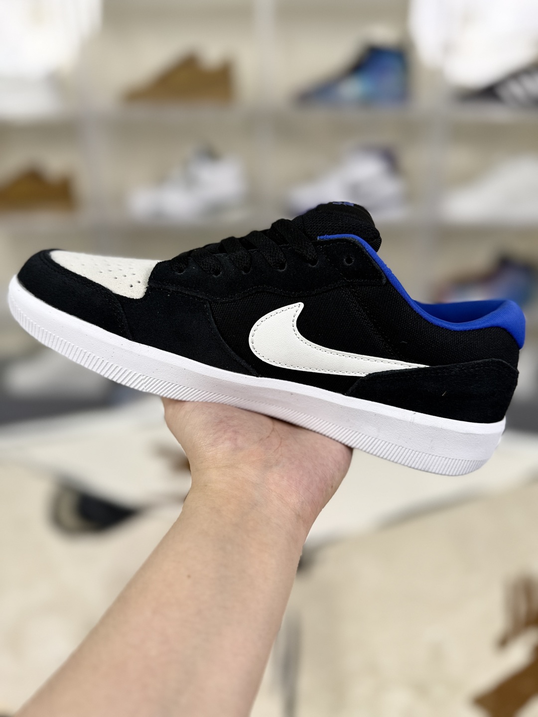 Nike SB Force 58 Black White Blue Suede Low-Top Skateboarding Shoes 3 cmp i1754157601044 384 0 1