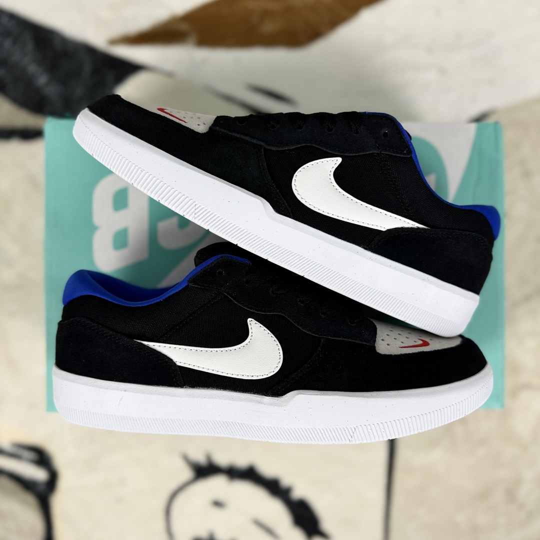 Nike SB Force 58 Black White Blue Suede Low-Top Skateboarding Shoes 9 cmp i1754157669493 6831 0 7