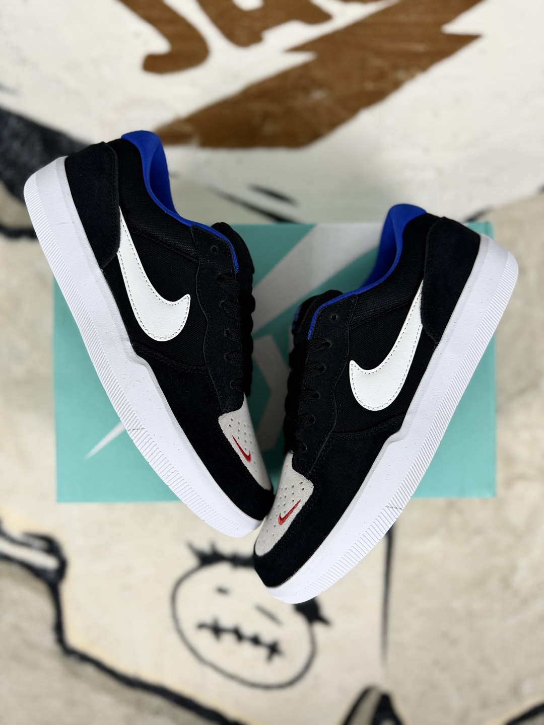 Nike SB Force 58 Black White Blue Suede Low-Top Skateboarding Shoes 6 cmp i1754157669501 1660 0 6