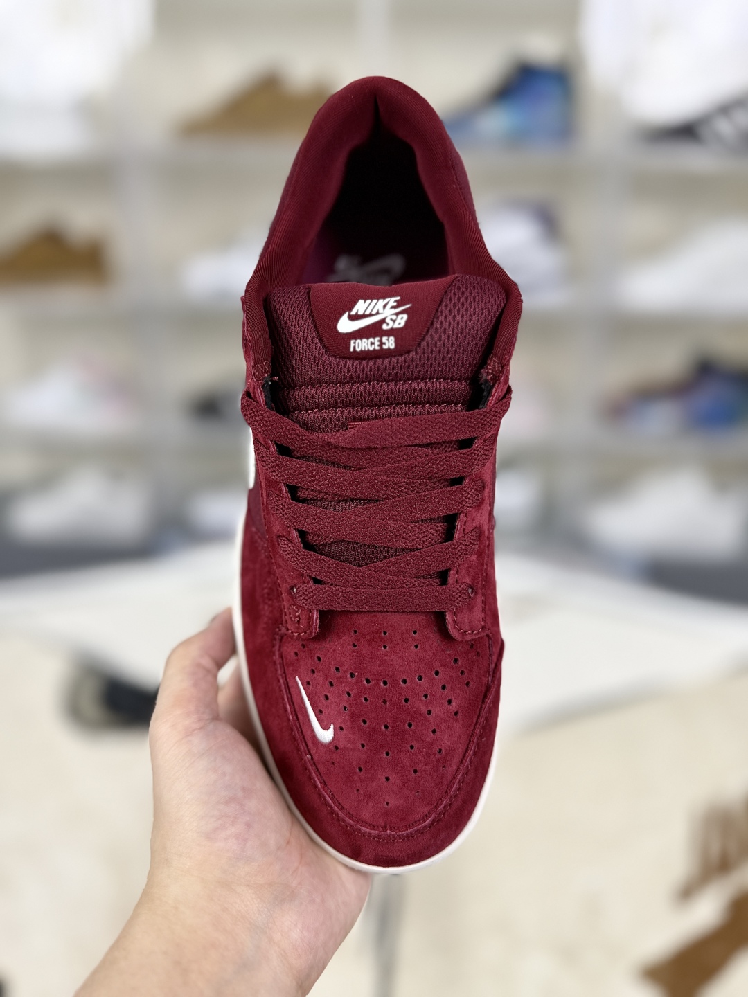 Nike SB Force 58 Burgundy Suede Skateboarding Shoes - CZ2959-601 5 cmp i1754237245982 4600 0 3