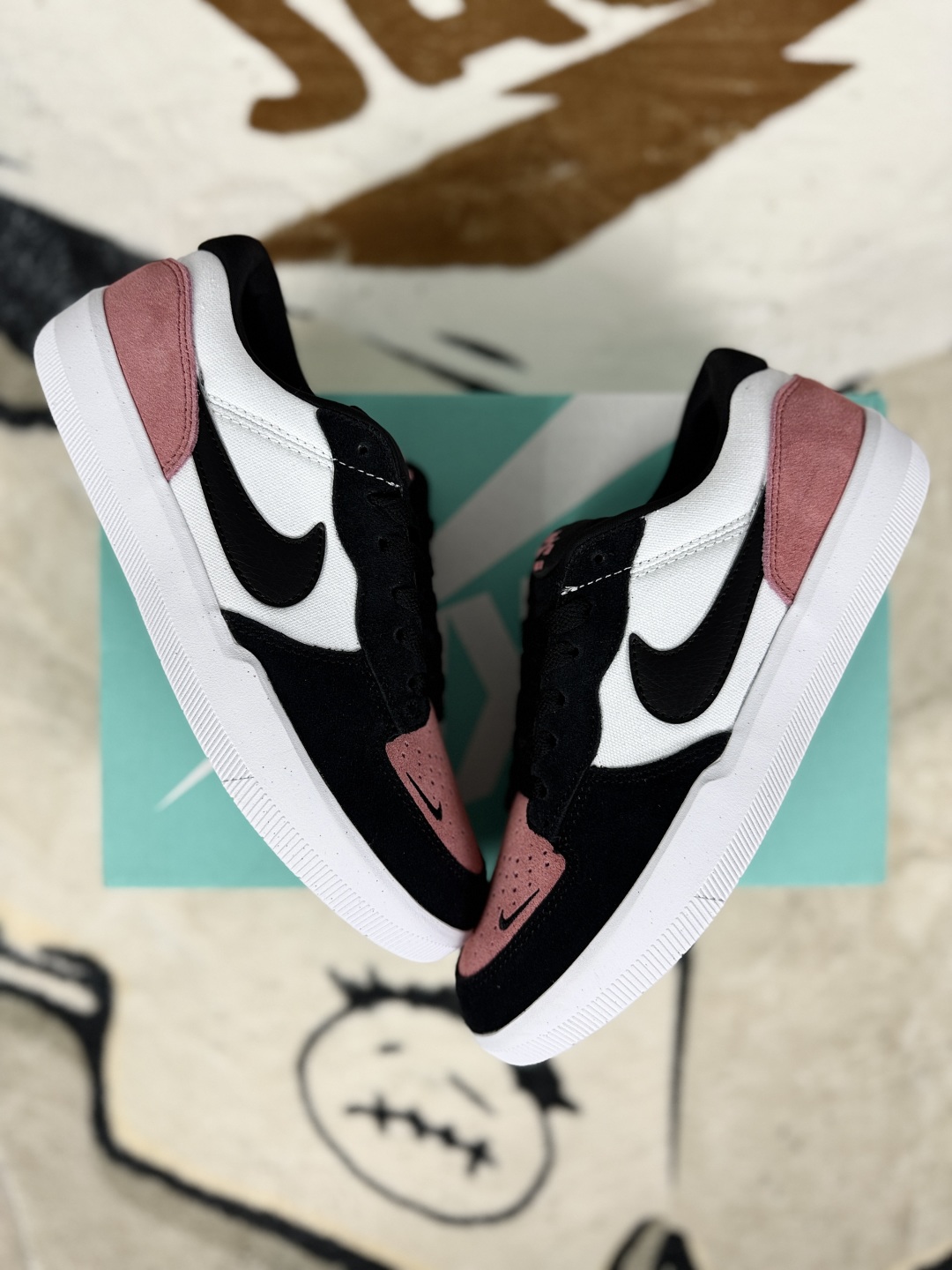 Nike SB Force 58 Black/White/Pink Skateboarding Shoes CZ2959-600 5 cmp i1754340109491 7757 0 6