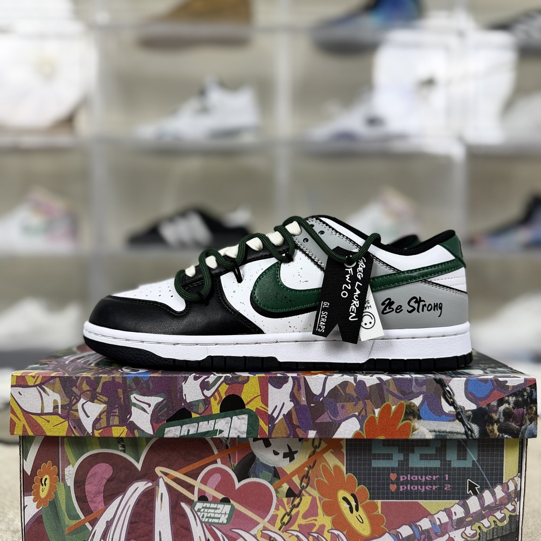 Nike Dunk Low 'Celtics' Green & Black Leather Sneakers - DD1391-100 10 cmp i1754507966056 4723 0 8