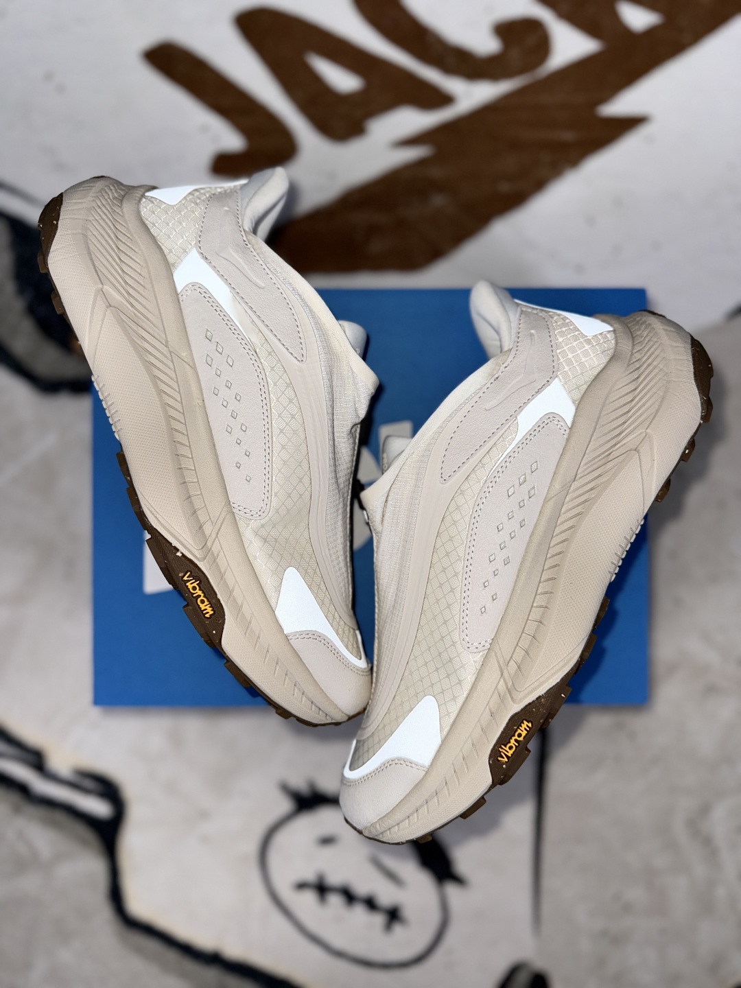 Hoka One One Project Transport Beige Low-Top Sneakers - Unisex Comfort Shoes 10 cmp i1754507981683 870 0 9