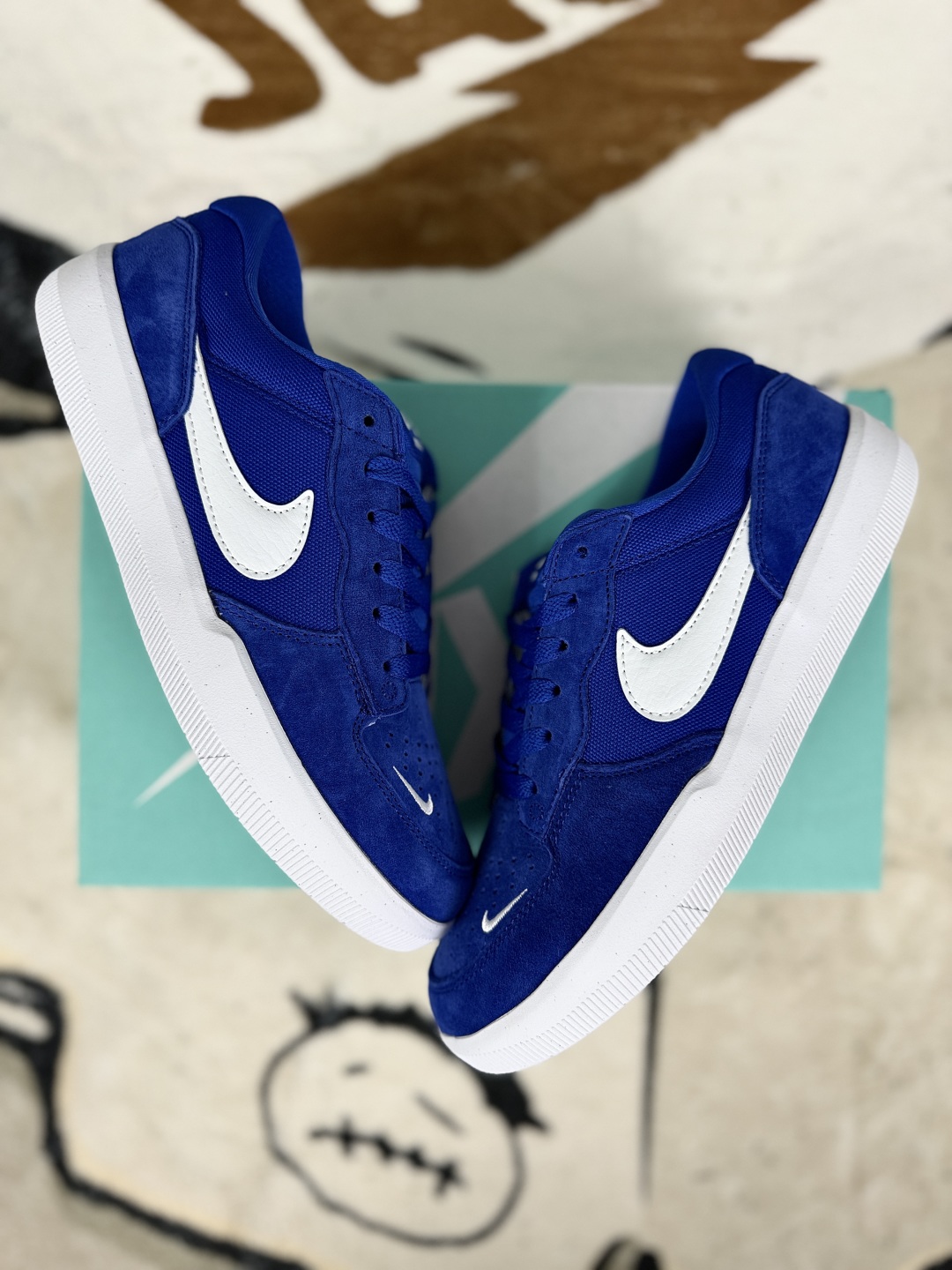 Nike SB Force 58 Blue/White Suede Skate Shoes - Durable, Flexible, and Comfortable 5 cmp i1754508083137 377 0 6