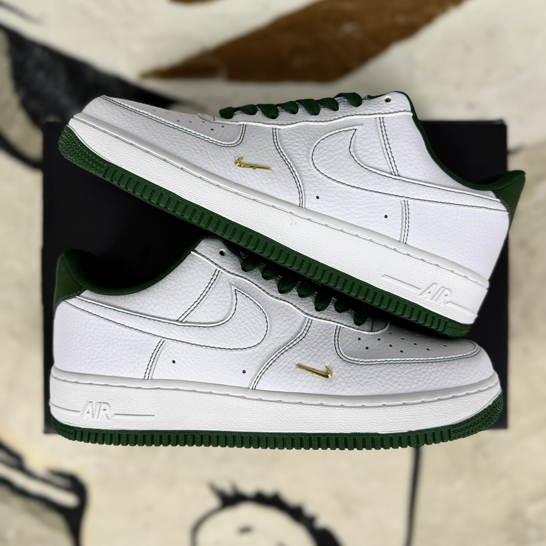 Nike Air Force 1 Mini Jewel White/Green Leather Low-Top Sneakers 8 cmp i1754758156105 2057 0 7