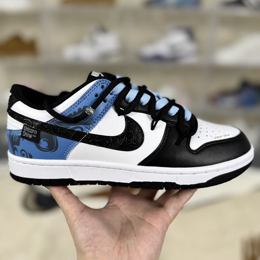 Nike Dunk Low 'Unicorn Shine' Sneakers - Black, White & Blue - Limited Edition 8 cmp i1754852425429 850 0 5