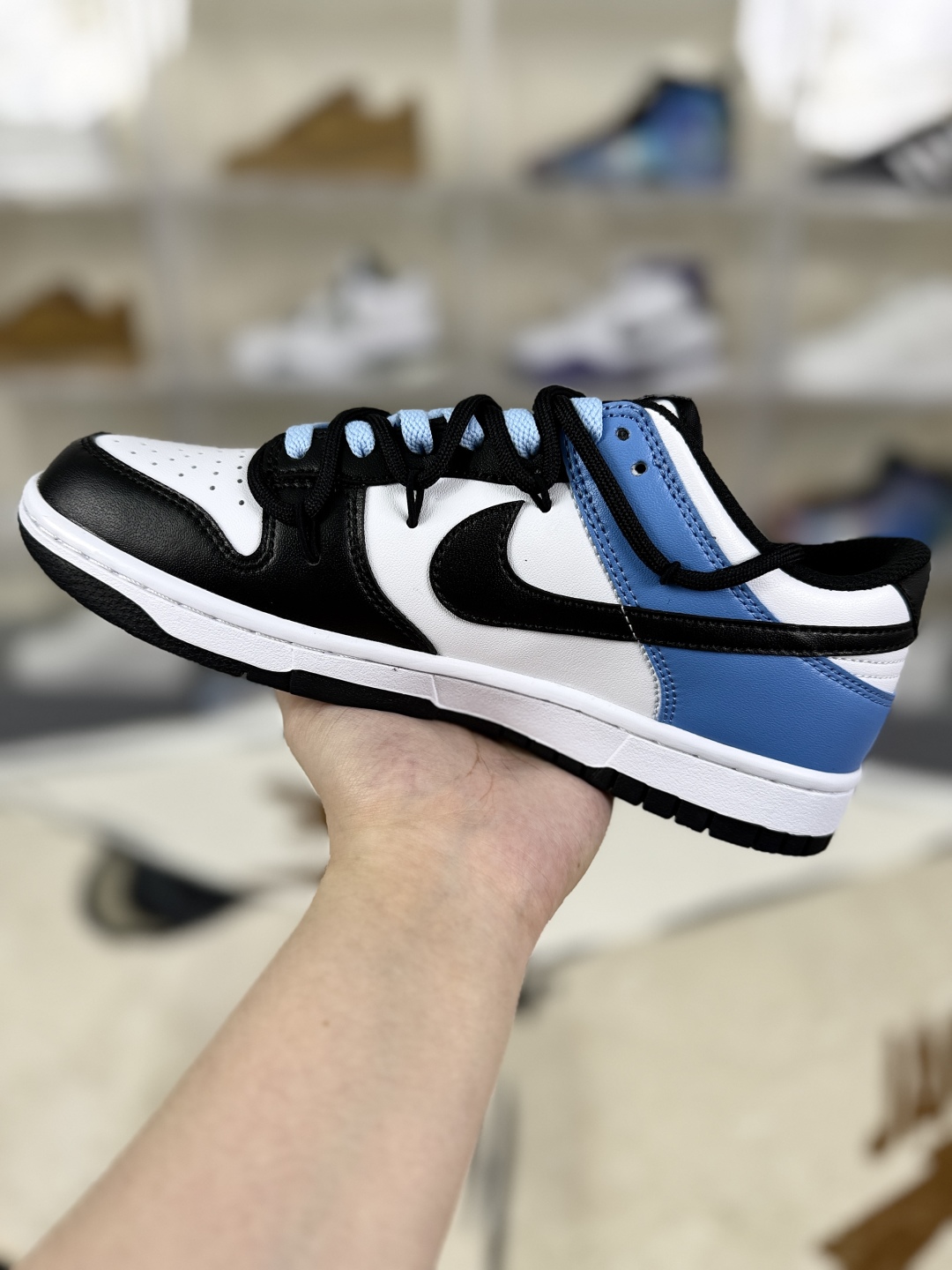 Nike Dunk Low 'Unicorn Shine' Sneakers - Black, White & Blue - Limited Edition 3 cmp i1754852754951 4291 0 8