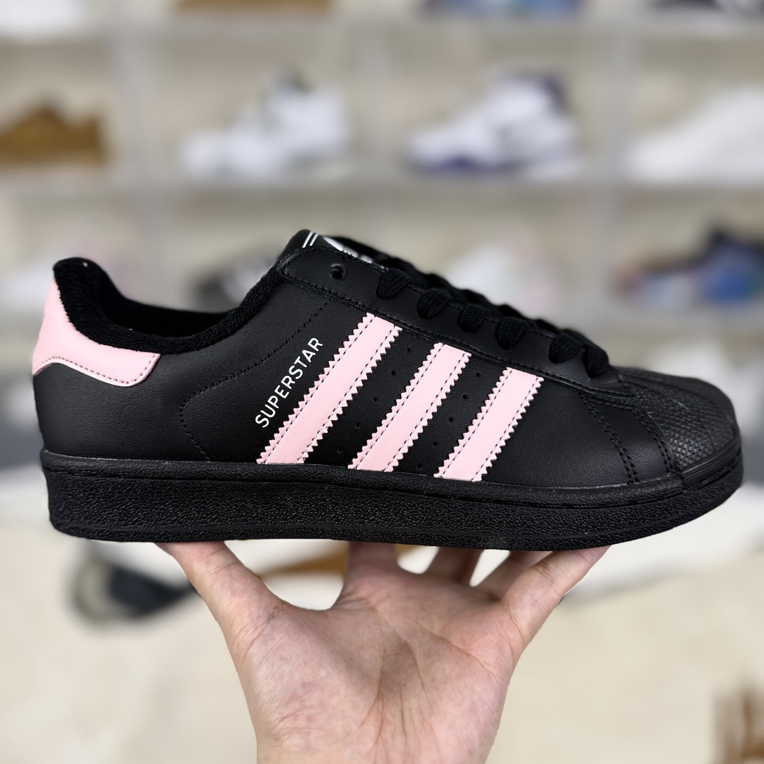 Adidas Originals Superstar II Black Pink Women's Low Top Casual Shoes 8 cmp i1755019757220 6028 0 5